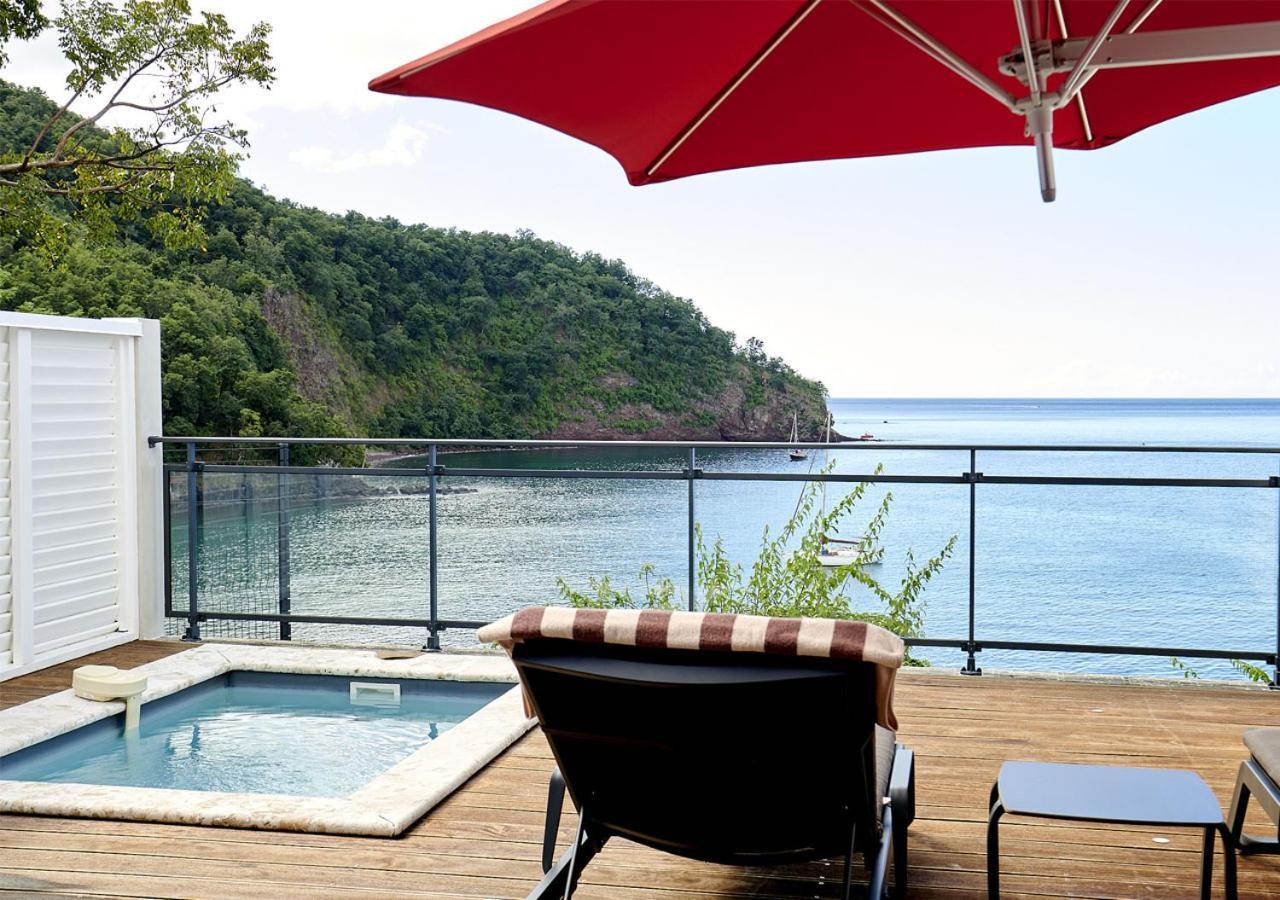 Les Galets Rouges Lodges & Spa Bouillante Exterior foto